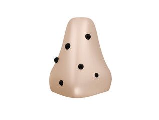 blackhead icon 3d illustration render