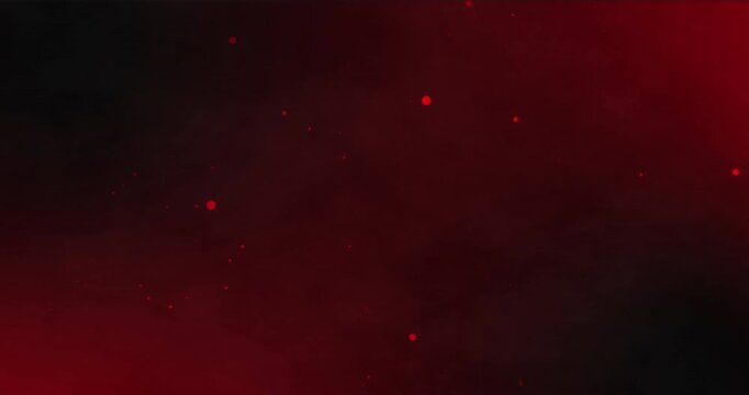 Animation of spots falling on black background