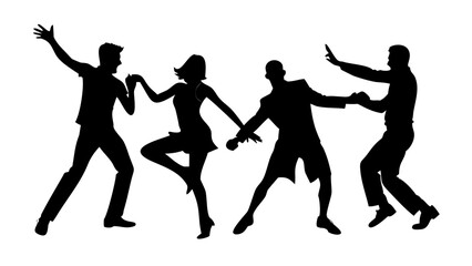 Professional Person Holding Briefcase silhouette businessman