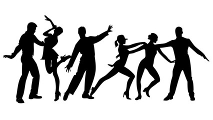 Professional Business Person With Briefcase black silhouette