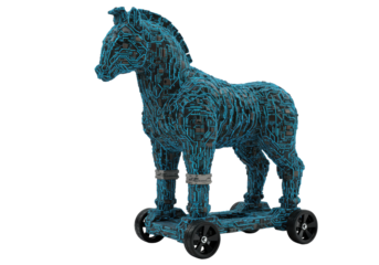 Isolated Trojan Horse as a Circuit Board Structure with Wheels a Cyber Security Threat