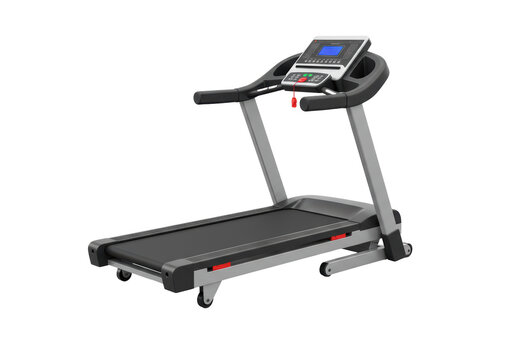 Isolated treadmill for home or gym exercise with adjustable speed and distance control