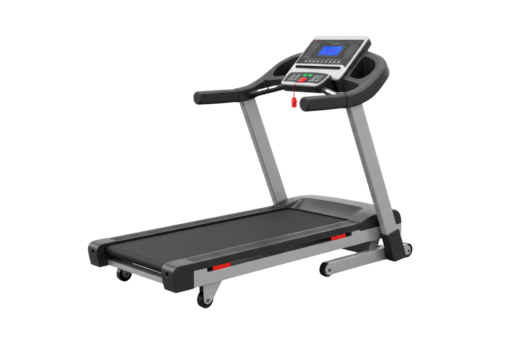 Isolated treadmill for home or gym exercise with adjustable speed and distance control