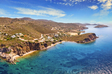 A small beach between Vagia and Didimes in Patmos, Greece