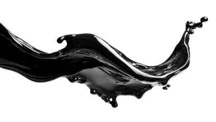 Fluid, dark liquid, dynamic splash