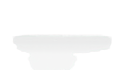 Abstract White Shape on Transparent Background