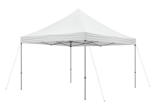 Isolated pop up canopy tent, portable outdoor event shelter, market booth, beach fair tent