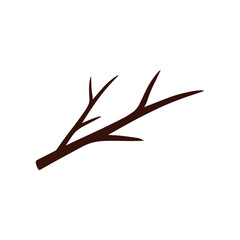 Fototapeta premium An AI Generated Brown Branch Silhouette