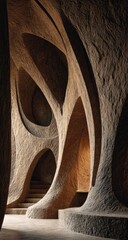 Intricate, earthy architecture