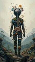 Fototapeta premium The Human Digestive System as a Natural Landscape