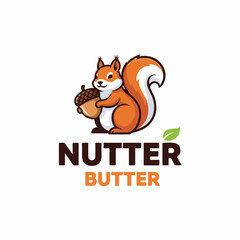 squirrel logo jumping silhouette vector