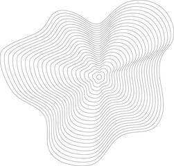 Circles lines wavy. Geometric technology round shape