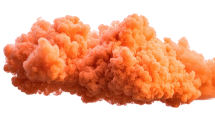 Abstract Orange Smoke Cloud Texture