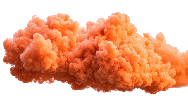 Abstract Orange Smoke Cloud Texture - Powered by Adobe