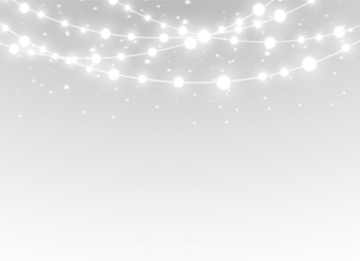 happy holiday christmas celebration event party new year background banner png border card gold yellow garland string chain ribbon lamp light led bulb glow glowing shine decoration decor decorative