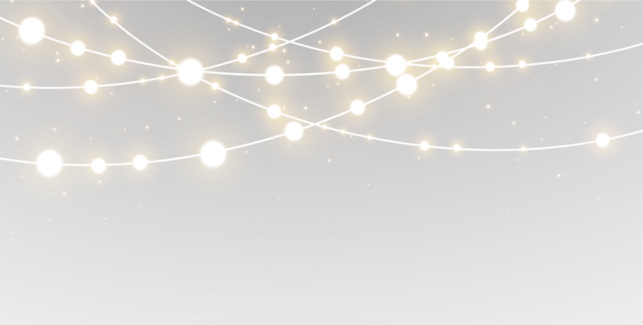 light lamp led bulb string garland wire background png banner border christmas holiday new year gold yellow glow glowing shine event celebration party festive fairy design stage isolated transparent 