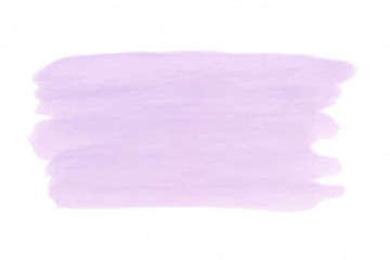 Pastel purple acrylic or watercolor paint brush stroke with transparent background, ideal for adding a touch of color to designs