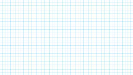 Squared graph paper background with blue and black grid lines on white notebook sheet, seamless pattern for school and technical design.