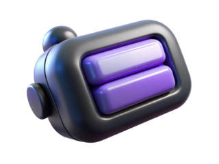 Purple abacus clicker counter 3d render isolated on transparent background for ui and ux design elements 3d illustration isolated on transparent background