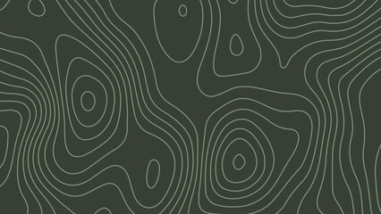 A deep, forest green wallpaper with light grey lines. A modern, artistic topographic pattern.

