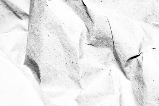 Abstract grunge black and white distressed texture torn crumpled paper overlay background