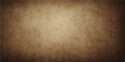 Vintage old brown parchment paper texture with a distressed, stained and worn grunge backdrop