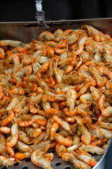 a unique Taiwanese seafood snack—fried mantis shrimp