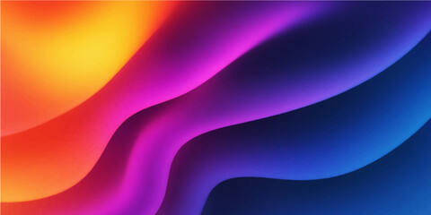 Abstract, flowing blue and purple lines with a smooth, curving design and a digital texture for a colorful wave background