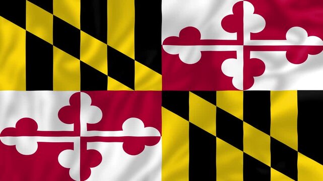 Flag of Maryland, Country Flag Video, Country and Geography Flag, Learn About World Flag, with the actual country, national flag, world flag, learning for Kids