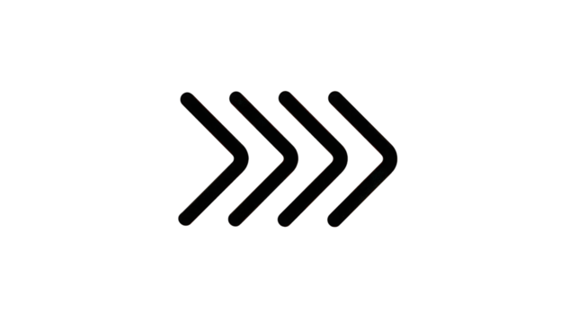 Triple Colorful Arrow Design on Black Background