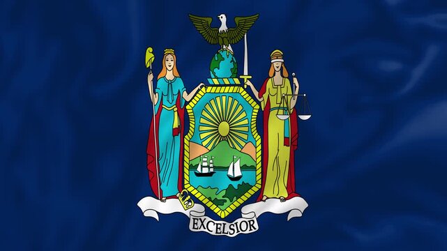 Flag of New York, Country Flag Video, Country and Geography Flag, Learn About World Flag, with the actual country, national flag, world flag, learning for Kids
