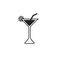 Cocktail icon. Cocktail icon on white background. vector illustrator. eps10