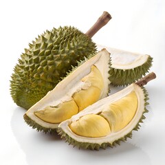 Fototapeta premium durian on white background