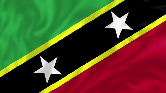Flag of Saint Kitts and Nevis, Country Flag Video, Country and Geography Flag, Learn About World Flag, with the actual country, national flag, world flag, learning for Kids