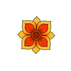 abstract flower vector