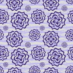 Colorful flowers as a seamless pattern. Multicolored background with flowers.
Seamless floral decor.