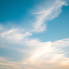 blue sky with clouds