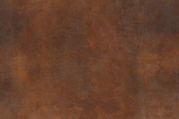 Rusted metal surface with varied brown tones and subtle texture