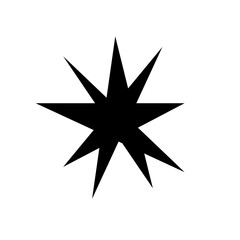 Abstract Starburst Shape