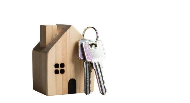 Housewarming A miniature house with keys
