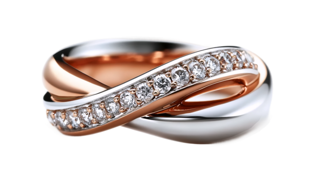 Modern Dual Tone Ring Design