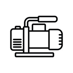 vacuum pump icon vector design template simple and clean
