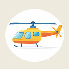 Cartoon Helicopter Illustration