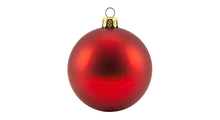 Single Red Christmas Ornament Festive Holiday Decoration.