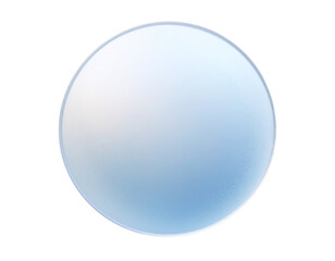  Circular Frosted Glass Pane with Gradient Blur, Transparent PNG