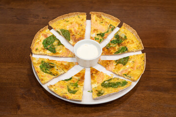 Spinach & Tomato Flan