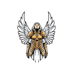 vector illustration of an angel's wings