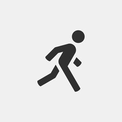 Running man. Perfect vector icon