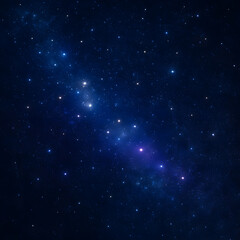 Obraz premium Vast cosmic expanse of a starry night sky with a luminous milky way band and scattered twinkling stars