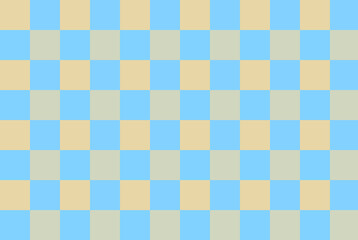 Retro-inspired geometric pattern with alternating beige and blue squares. Soft tones create a warm, nostalgic feel